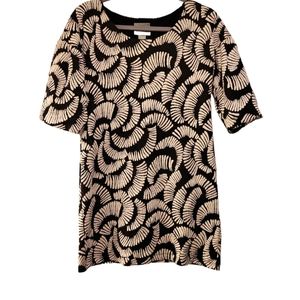 Anthropologie Maeve, Mini Dress, Puff Sleeve, Tribal Texture, Women's sz S, L- 3
